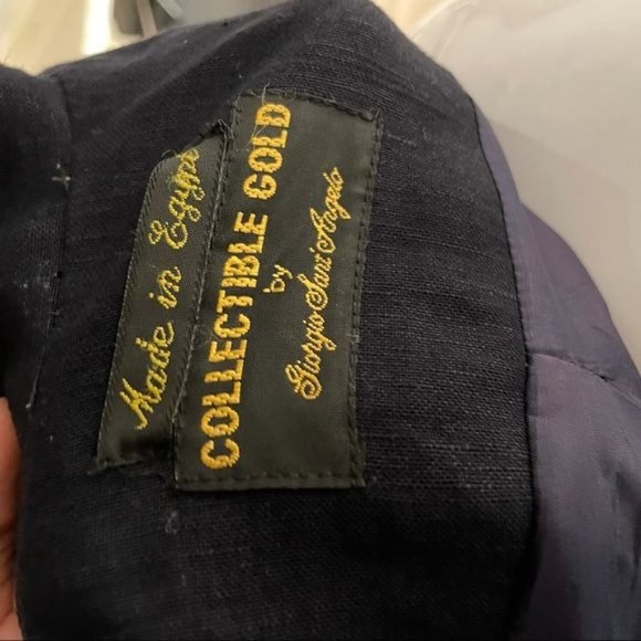 giorgio sant angelo gold collection nautical skirt suit black w/ red trim sz 8 - Picture 6 of 10